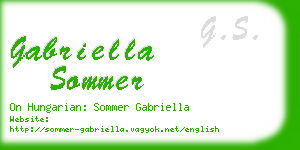 gabriella sommer business card